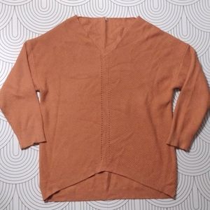 Women's V-Neck Sweater - Orange